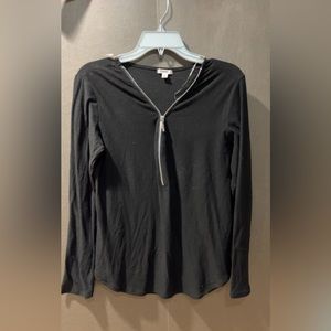 Black long sleeve blouse